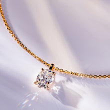 Oval-Cut Zirconia Clavicle Chain | Silver Necklace
