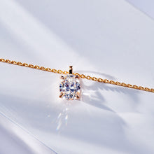 Oval-Cut Zirconia Clavicle Chain | Silver Necklace