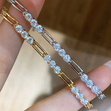 Hollow Three Stone Clasp Bracelet | Silver Bracelet
