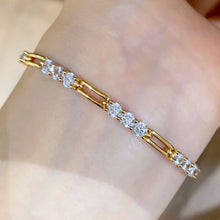 Hollow Three Stone Clasp Bracelet | Silver Bracelet