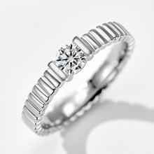 Double Band Zircon Ring | Silver Ring