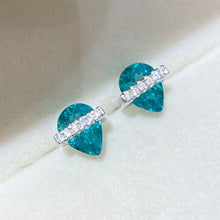 Water Droplet Paraiba Earrings | Silver Earrings