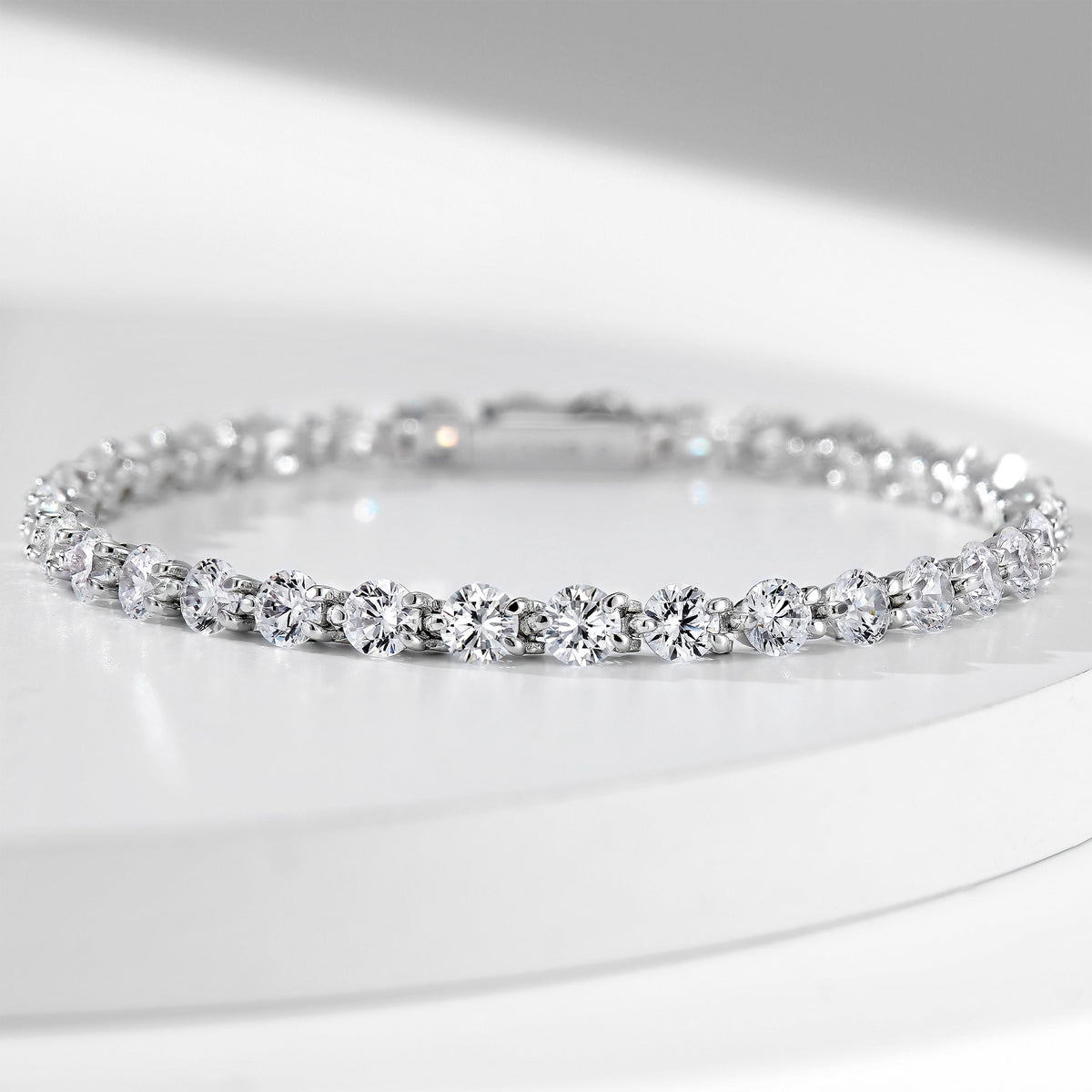 Three-prong Gemstone Bracelet | Silver Bracelet