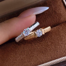 Double Band Zircon Ring | Silver Ring