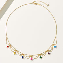 Rainbow Princess Necklace | Silver Necklace