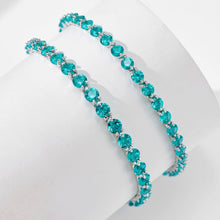 3.5mm Blue Gemstone Bracelet | Silver Bracelet