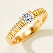 Double Band Zircon Ring | Silver Ring