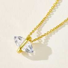 White Crystal Marquise Necklace | Silver Necklace