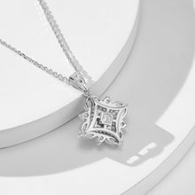 Princess-cut Zirconia Necklace | Silver Necklace