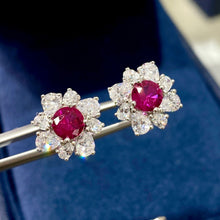 Romantic Flower Stud Earrings | Silver Earrings