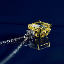 Luxury Yellow Gemstone Pendant | Silver Necklace