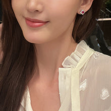 Romantic Flower Stud Earrings | Silver Earrings