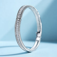 Beaded Edge Cuff Bracelet | Silver Bracelet