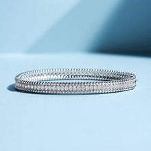 Beaded Edge Cuff Bracelet | Silver Bracelet