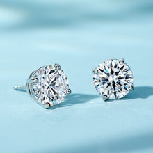 Classic 4-Prong Round-Cut Studs | Silver Earrings