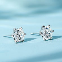 Classic 6-Prong Round-Cut Studs | Silver Earrings