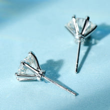 Classic 6-Prong Round-Cut Studs | Silver Earrings