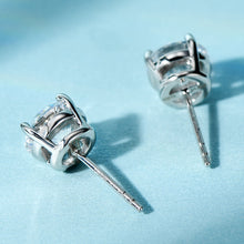 Classic 4-Prong Round-Cut Studs | Silver Earrings