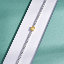 Cushion Cut Yellow Gemstone Bracelet | Silver Bracelet