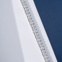 Dazzling Oval-cut Tennis Silver Bracelet