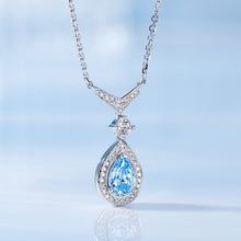 Blue Gemstone Pendant | Silver Necklace
