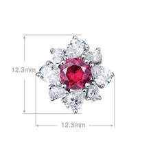 Romantic Flower Stud Earrings | Silver Earrings