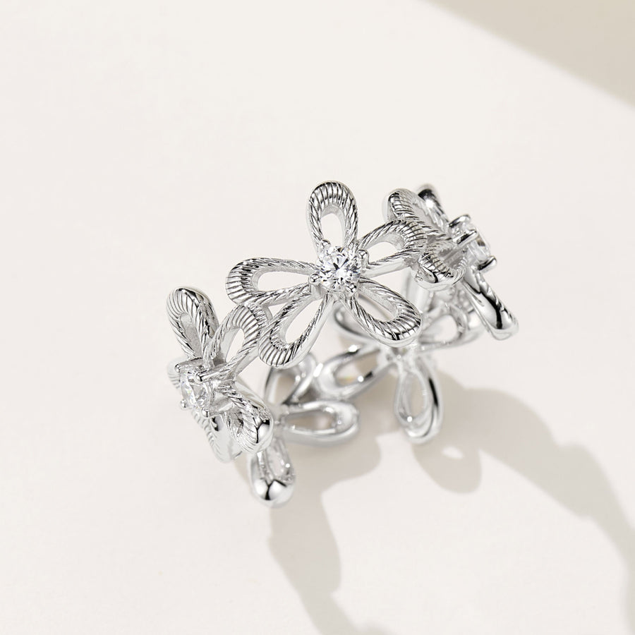 Lace Flower Ring | Silver Ring