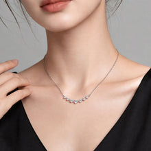 Moissanite Simple Smile Necklace | Silver Necklace