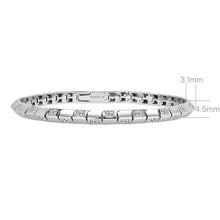 Checkerboard Gemstone Bracelet | Silver Bracelet