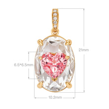 Sweet Heart Clip Pendant | Silver Necklace