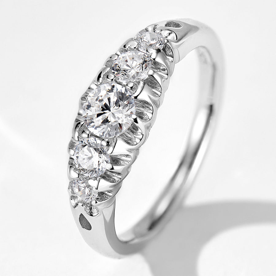 Vintage European-Style Band Ring | Silver Ring