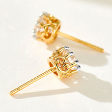 Vintage Bouquet Old European Cut Stud Earrings | Silver Earrings
