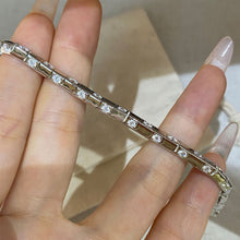 Checkerboard Gemstone Bracelet | Silver Bracelet
