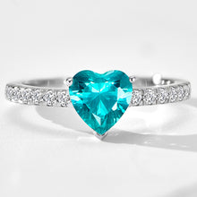 Paraiba Heart Ring | Silver Ring
