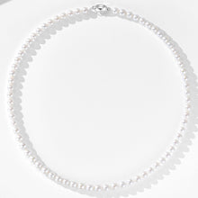 Natural Pearl Necklace [6-7mm] | Silver Necklace