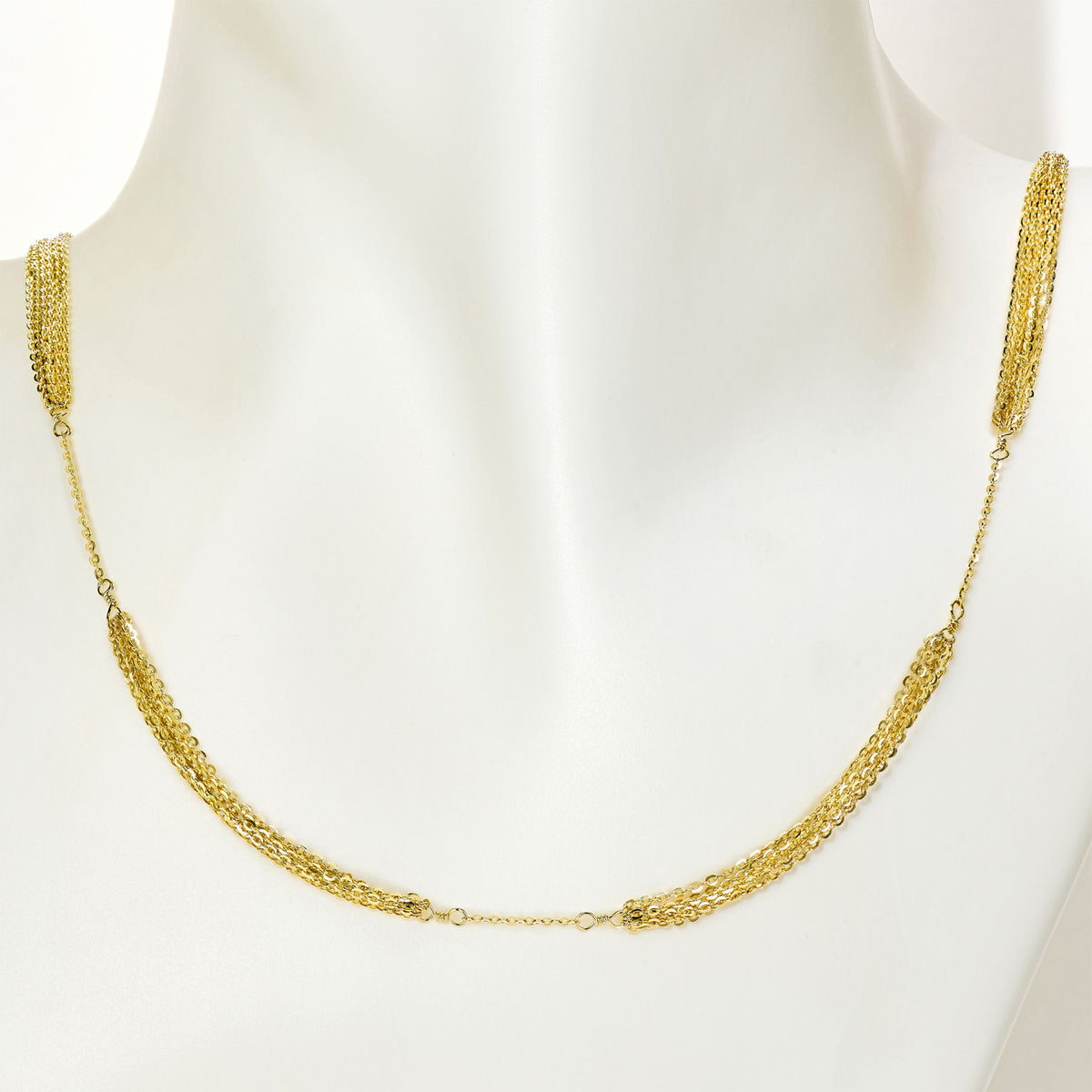 Sparkling Waterfall Necklace | Silver Necklace