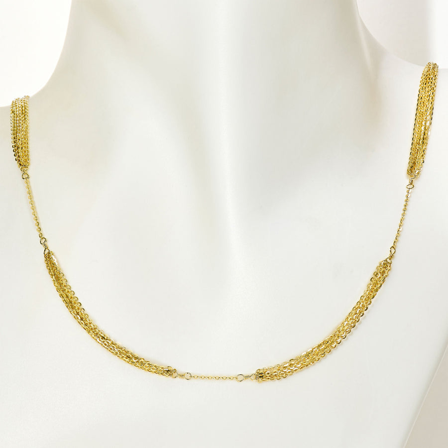 Sparkling Waterfall Necklace | Silver Necklace