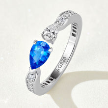 Double Teardrop Open Pinky Ring | Silver Ring