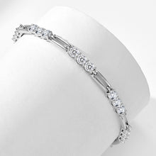 Hollow Three Stone Clasp Bracelet | Silver Bracelet