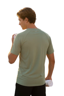 Men's Organic Performance T-shirt- Eucalyptus