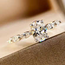Shining Oval Cut Ring | Silver Ring