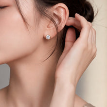 Vintage Bouquet Old European Cut Stud Earrings | Silver Earrings