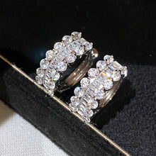 Elegant Zirconia Huggie Hoop Earrings | Silver Earrings