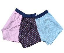 3 Pack Men's Organic Boxer Brief (Native, Floral, and Polkadot)