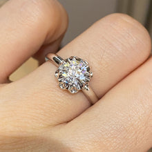 Vintage Bouquet Old European Cut Ring | Silver Ring