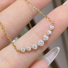 Moissanite Simple Smile Necklace | Silver Necklace
