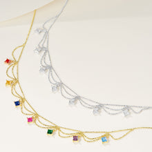 Rainbow Princess Necklace | Silver Necklace
