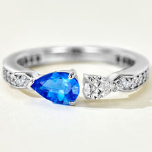 Double Teardrop Open Pinky Ring | Silver Ring