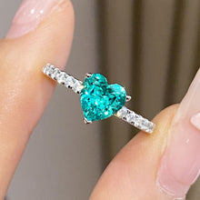 Paraiba Heart Ring | Silver Ring