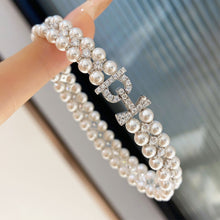 4mm Double-Row Pearl Bracelet | Silver Bracelet